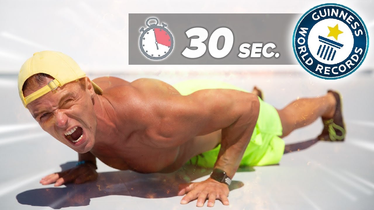 FAIRE UN MAXIMUM DE POMPES EN 30 SECONDES (on tente un record du monde)