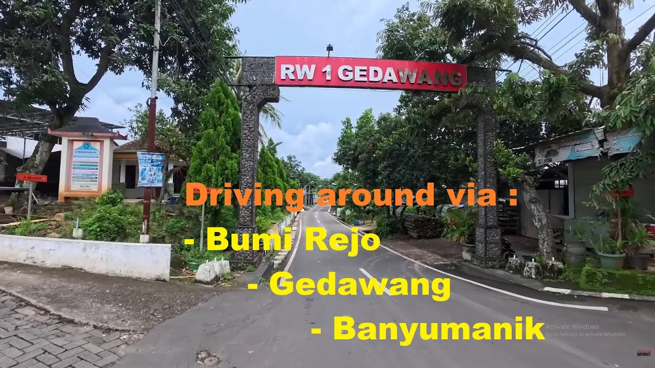 4K~ Driving around Semarang | From Pudakpayung to Banyumanik via Gedawang Village
