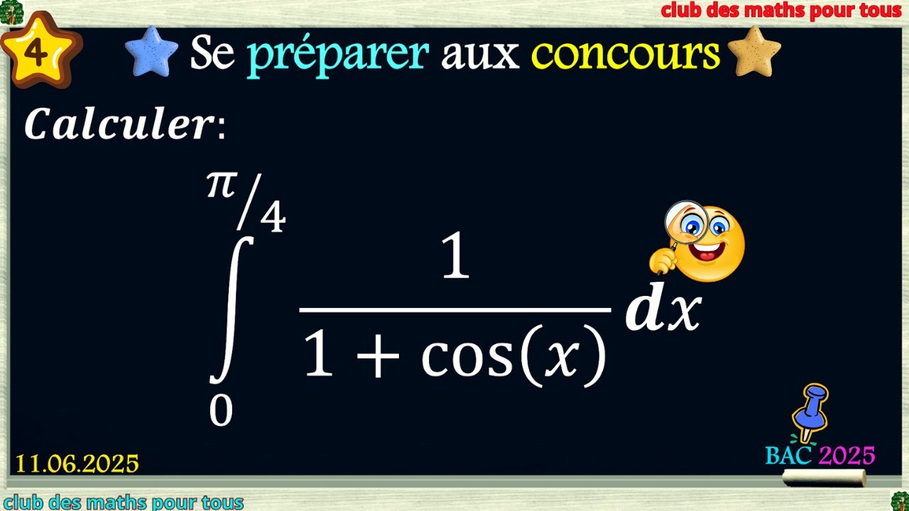 Se préparer aux concours: calcul d'intégrale et trigonométrie!!