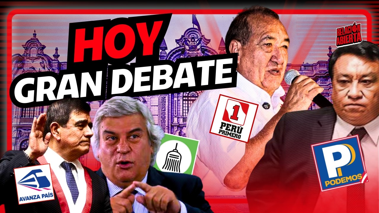 DEBATE EN VIVO: CANDIDATOS DE AVANZA PAÍS y PODEMOS PERÚ se enfrentan | RELACIÓN ABIERTA💘