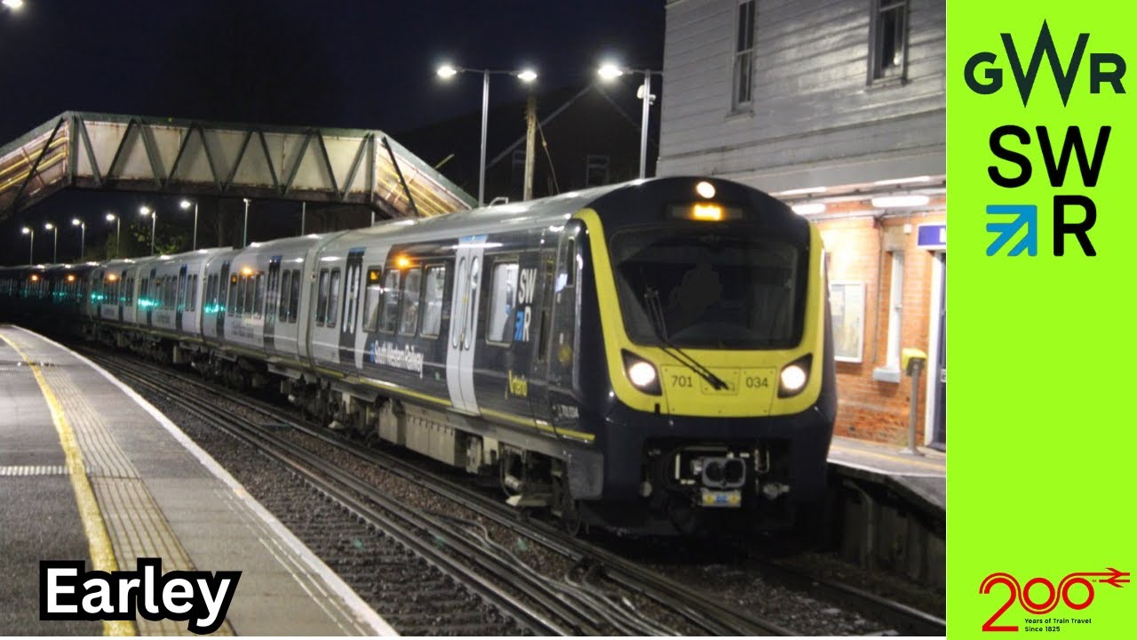 Evening trains at Earley (WRL) 06/12/25