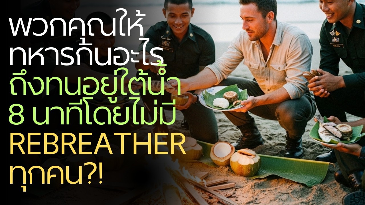 พวกคุณให้ทหารกินอะไร ถึงทนอยู่ใต้น้ำ 8 นาทีโดยไม่มี rebreather ทุกคน?!