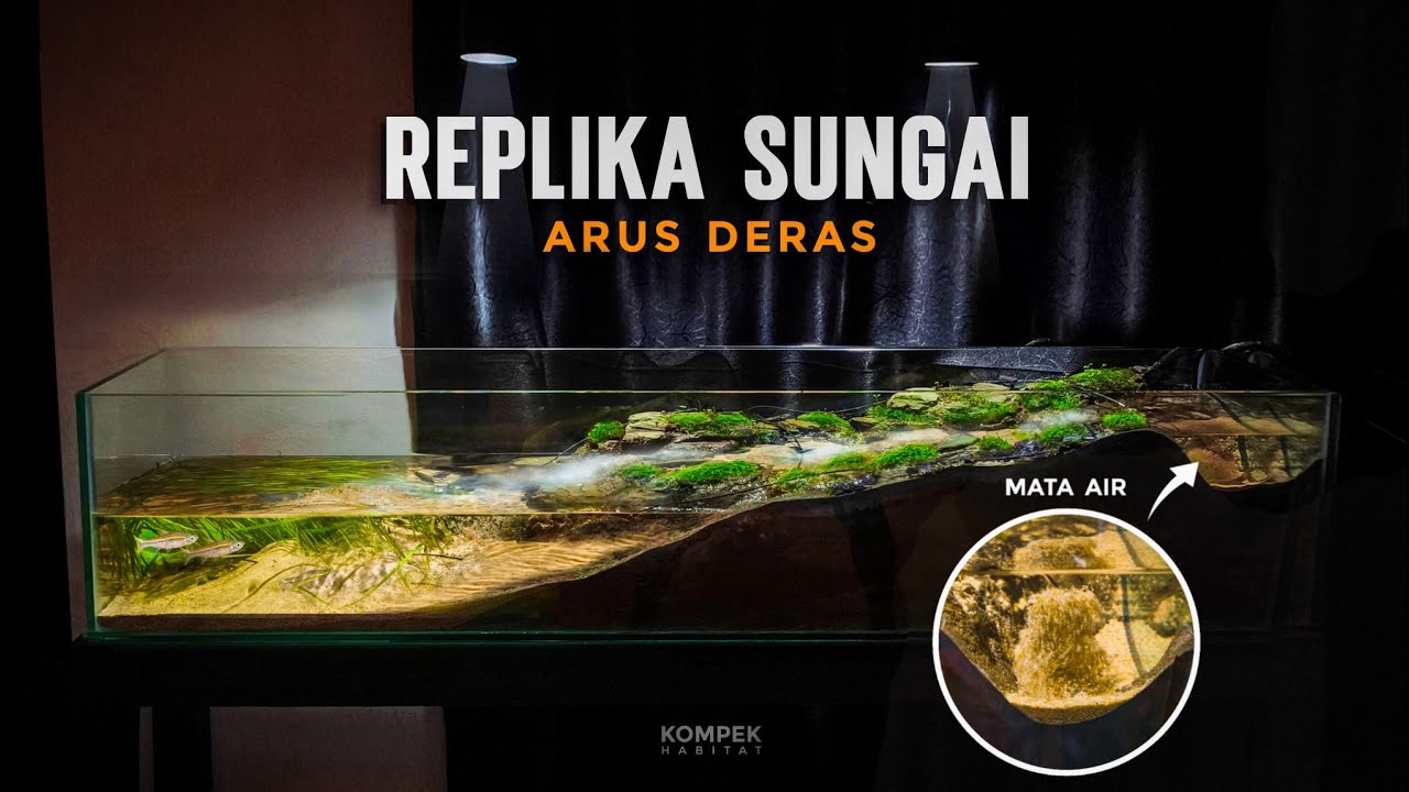 Replika Sungai Untuk Ikan Wader.
