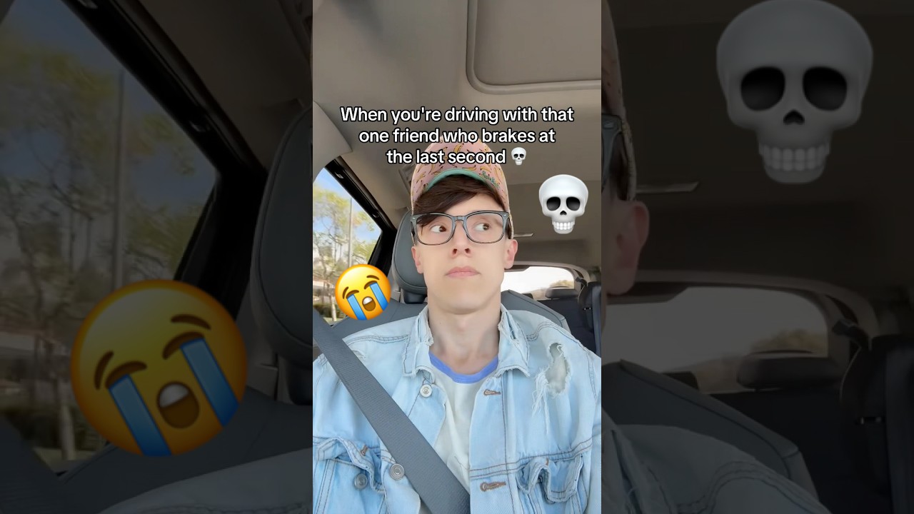 Driving with THAT ONE Friend Who BRAKES Last Minute 😭 