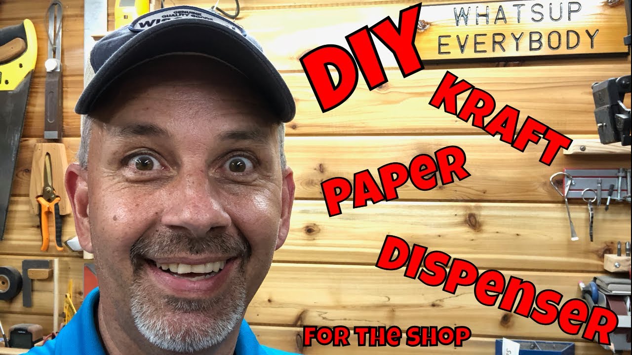 Kraft Paper Roll Dispenser - DIY