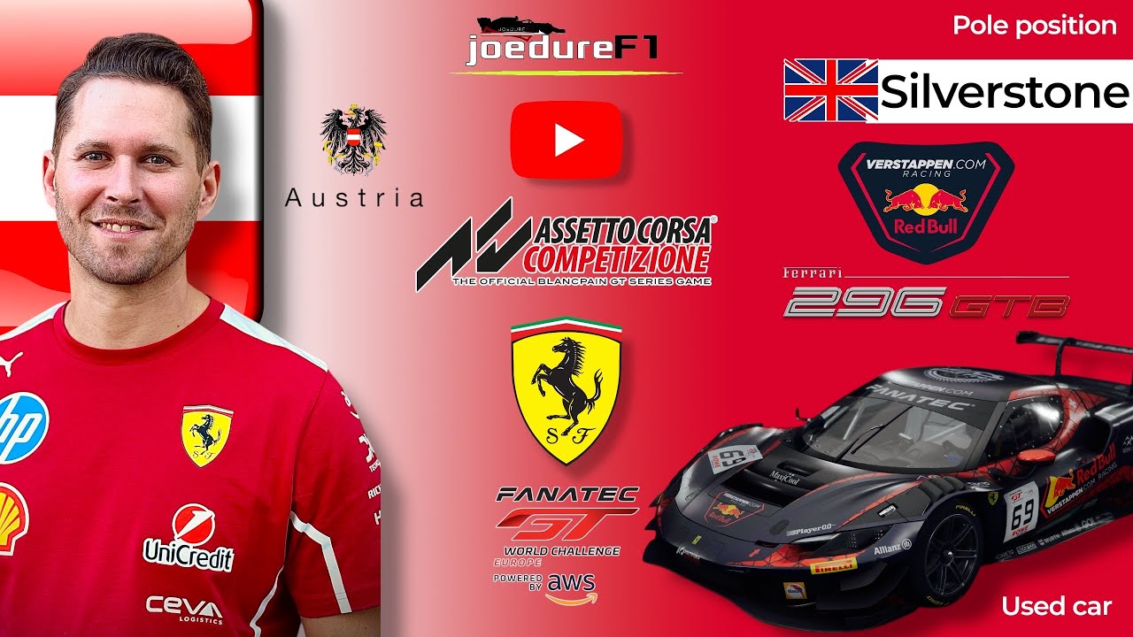 ACC ASSETTO CORSA SF 296GT3 „Franz Hermann“ GT3 joedureF1 live Silverstone