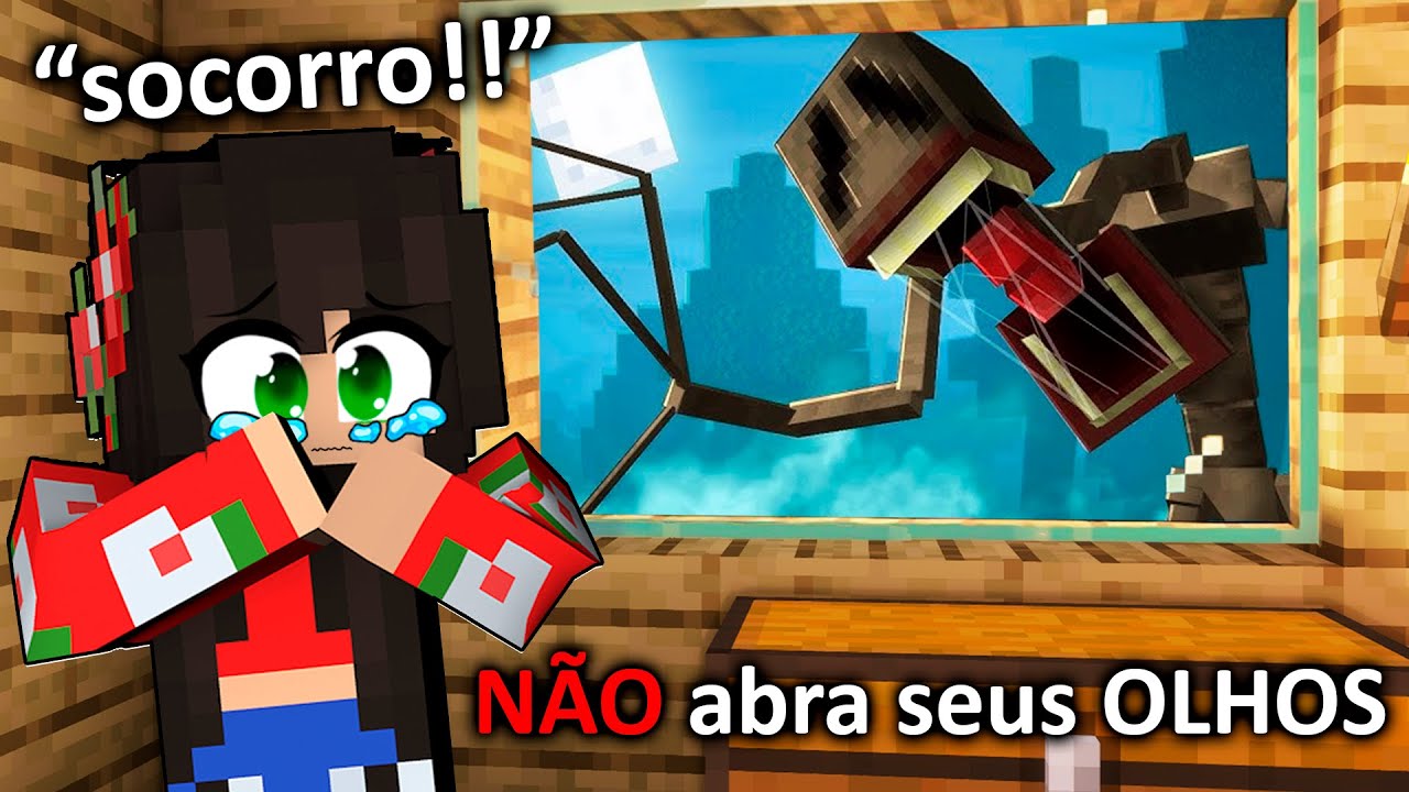 SOBREVIVI AO PESADELO MAIS ASSUSTADOR DO MINECRAFT!! FECHE OS OLHOS