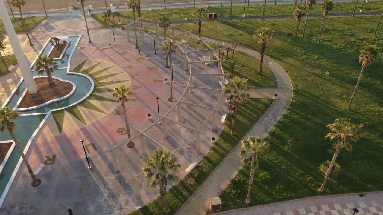 Volando el dron por la mañana 