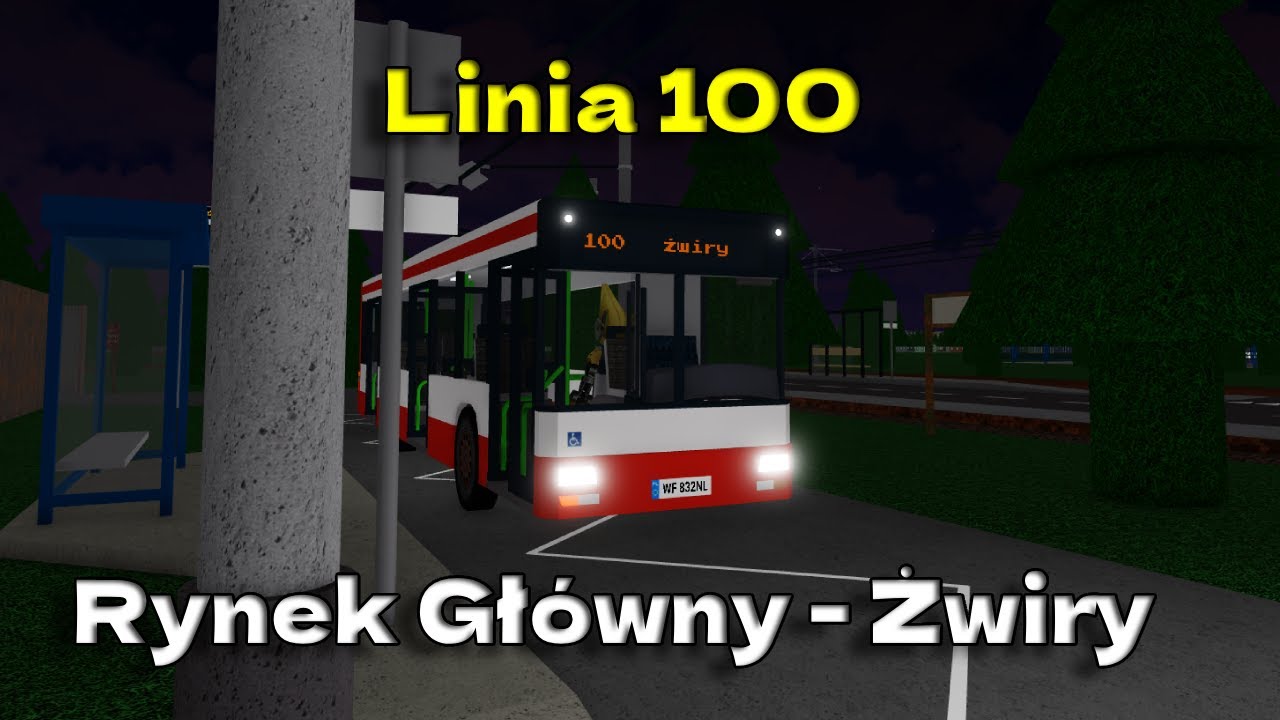 Linia 100: Rynek Gł&oacute;wny - Żwiry (Nid's Buses & Trams)