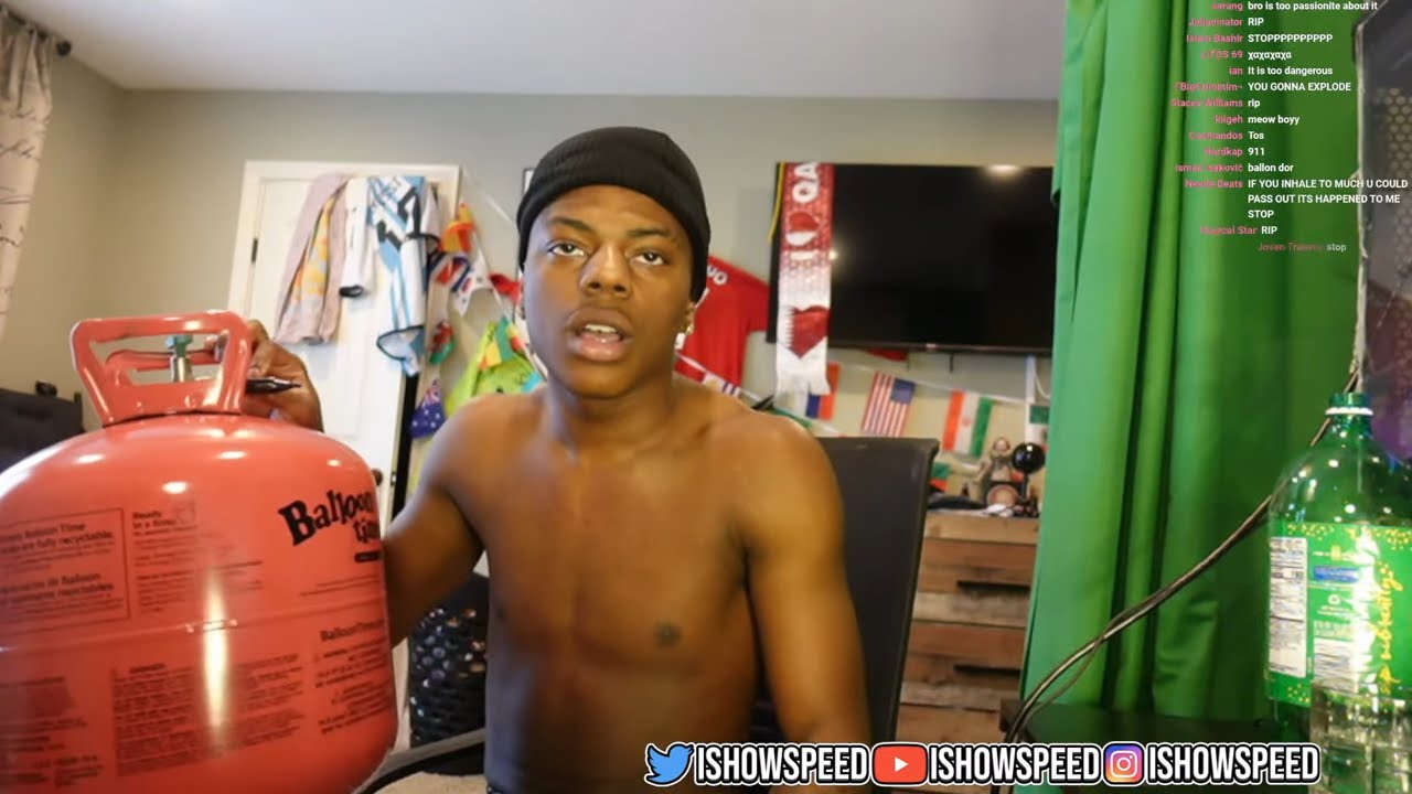 iShowSpeed PASSES OUT After Inhaling Helium 😂