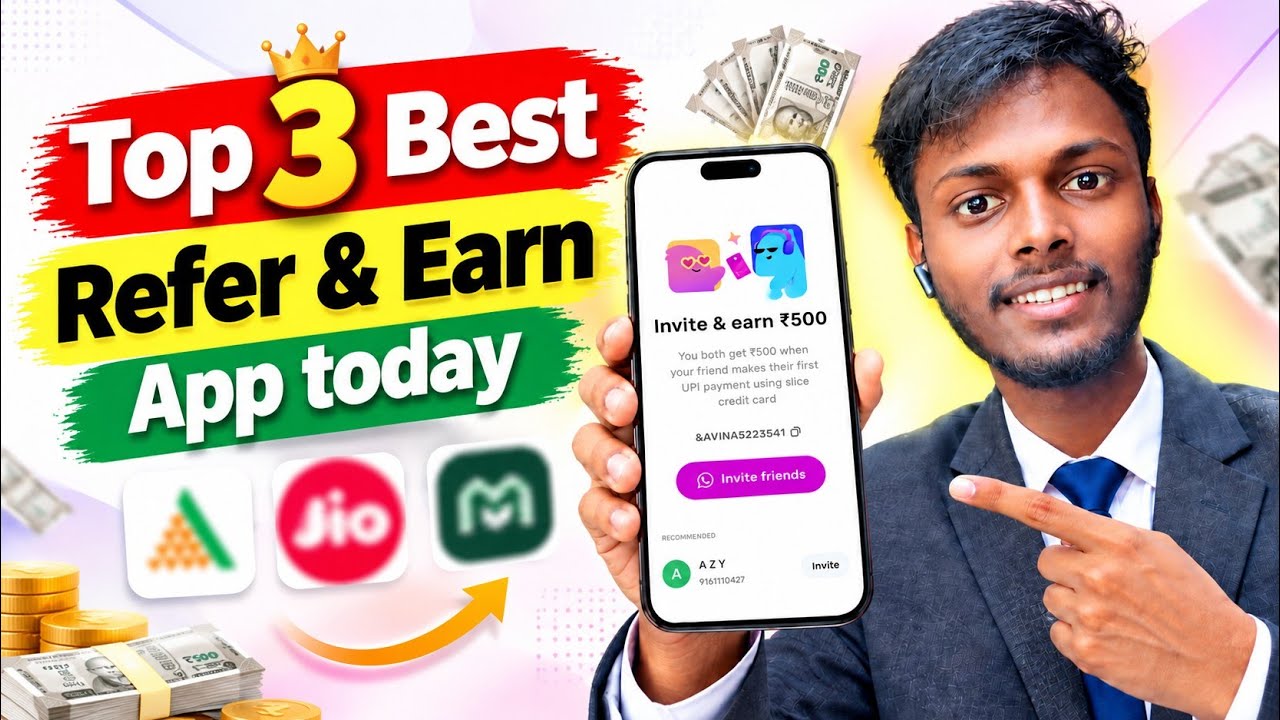 3 Best Refer & Earn Apps 🔥 New Referral And Earn Apps 2026 | Latest Earning Apps