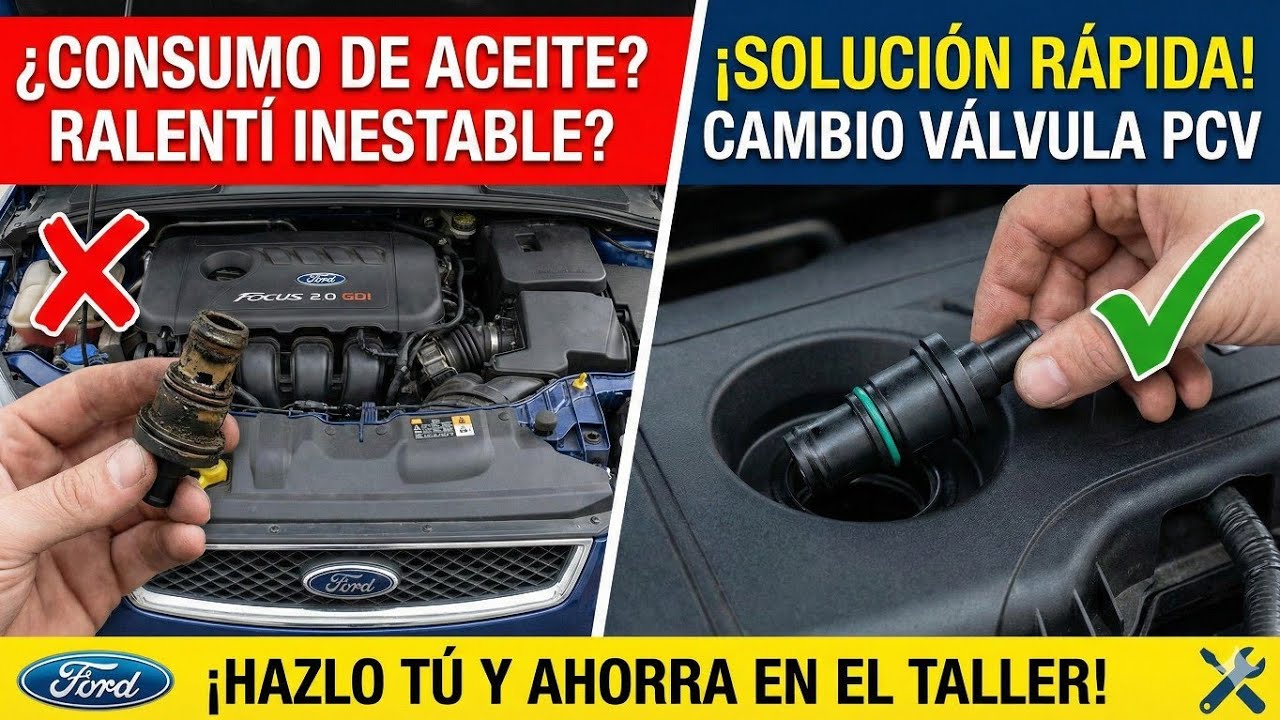 Como cambiar válvula PCV Focus 2.0?