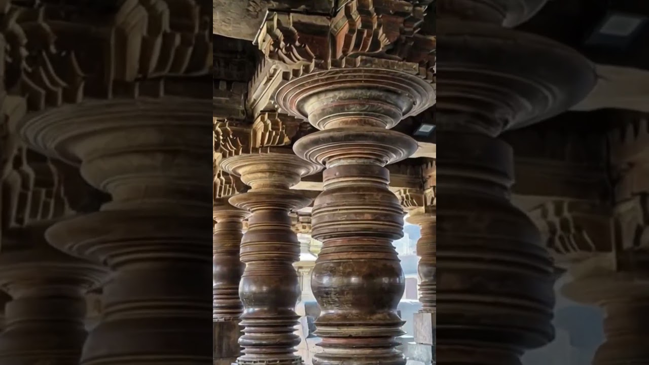 Discover the breathtaking interior of the Harihareshwara Temple : an architectural brilliance.