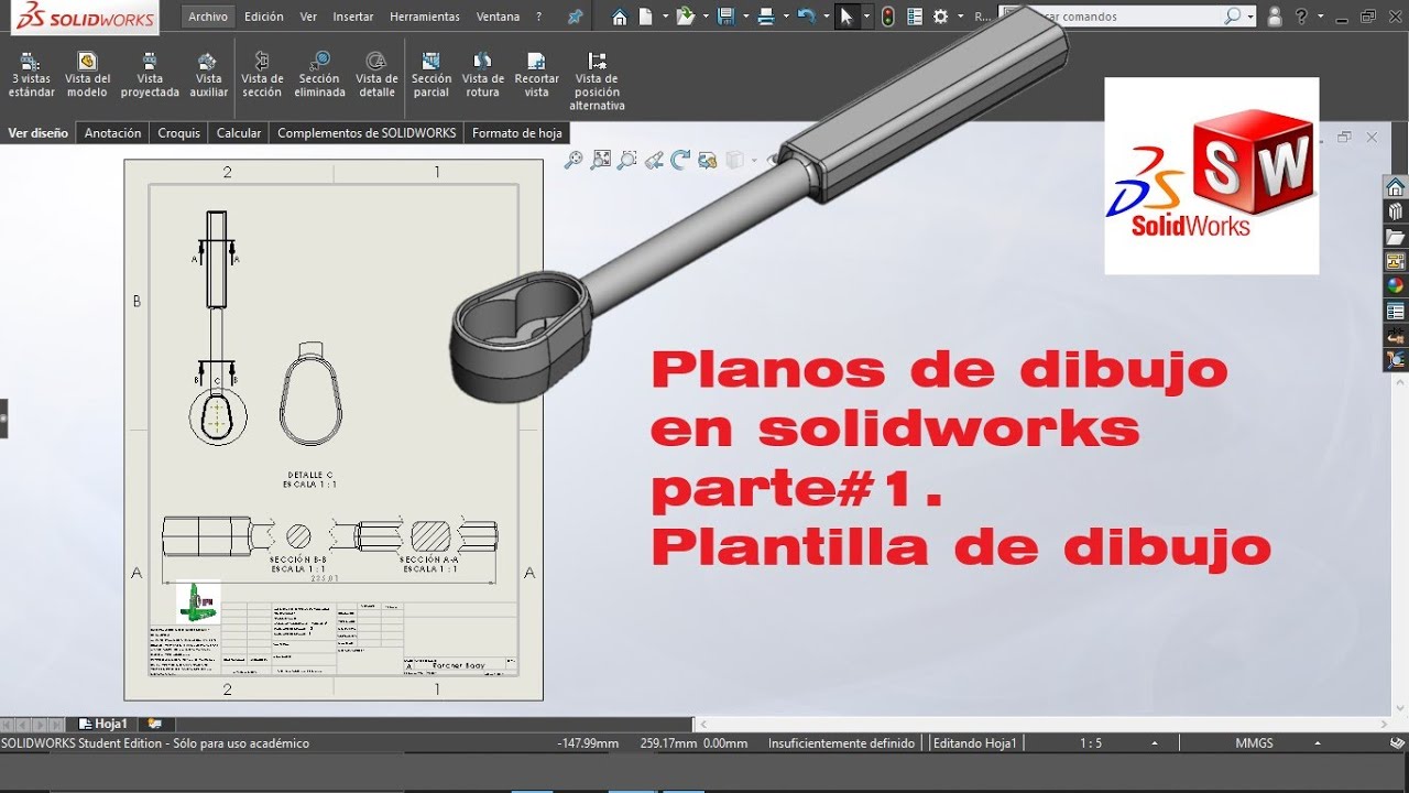 Plantillas y planos de dibujo en Solidworks parte#1😃