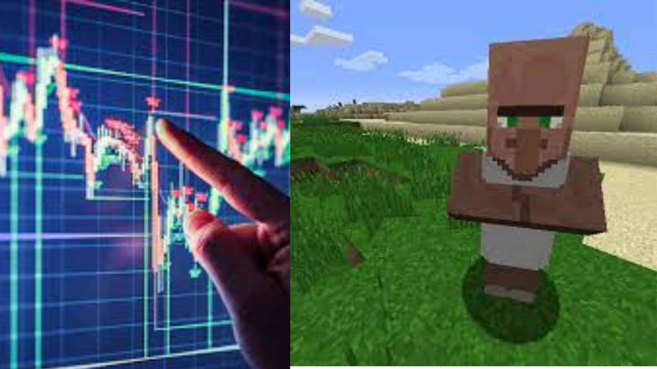 Minecraft ,Trading with villagers...
