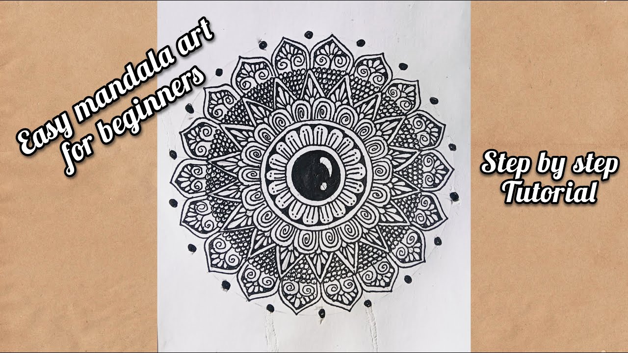 Easy mandala art for beginners || Step by step tutorial || Mandala art|| circle mandala art