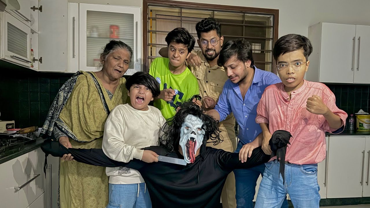 Finally Habshi Bhoot ko pkr leya 😳 || Sb ny mil k bhoot ko bht mara || Horror Movie in our new House