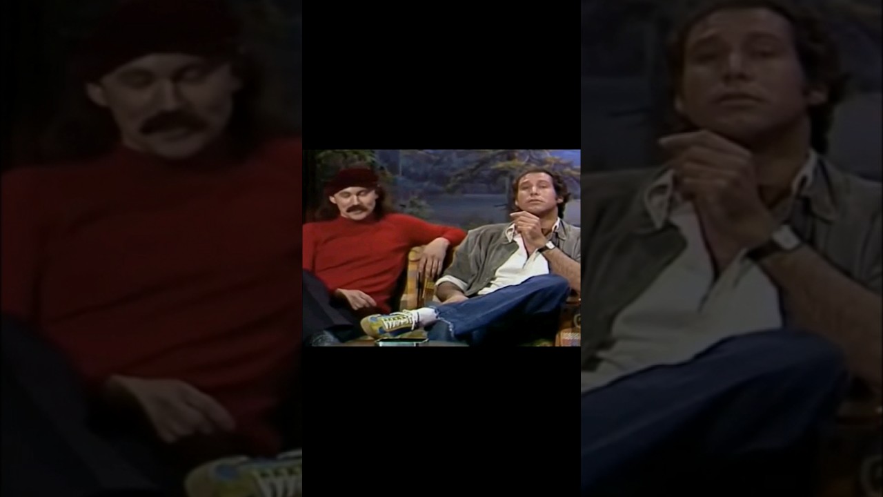 Fight!!!! Chevy Chase & Gallagher on Tonight Show #johnnycarson #tonightshow