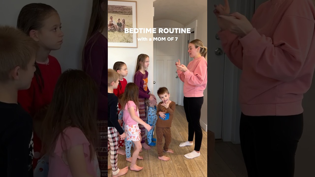 Bedtime Routine with a Mom of 7 #momlife #eveningroutine #bigfamily #family #familylife #familyvlog