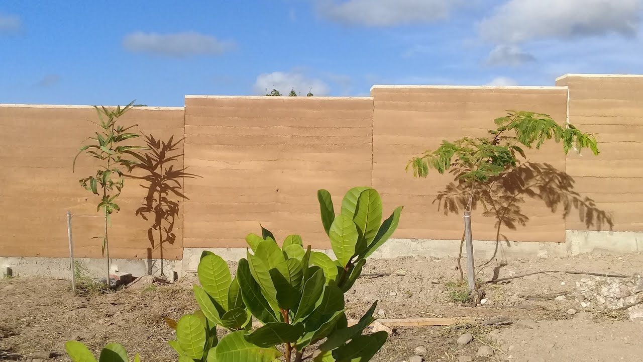 Rammed Earth Fence | Brazil    #architecture #construction #diy #fence #landscapedesign #construção