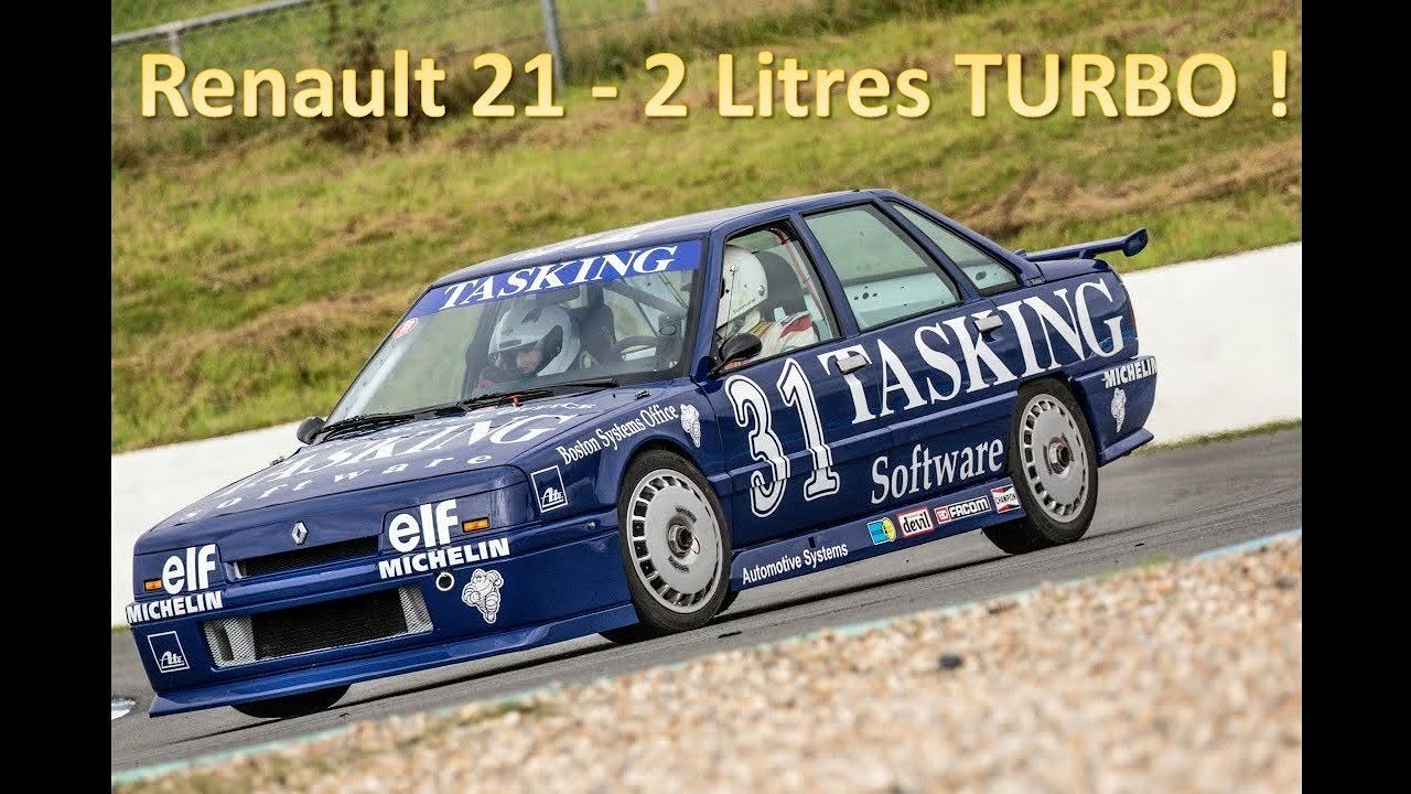 R21 Turbo aux couleurs TASKING - Circuit de Croix en Ternois