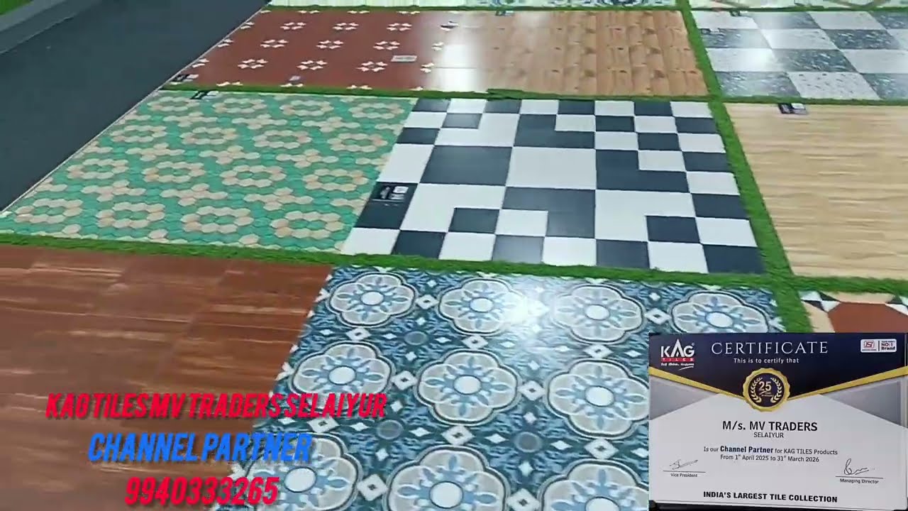 KAG TILES 3 DAYS EXPO 5.0 MAY 16/17/18/2025 EASY EMI CONTACT MV TRADERS SELAIYUR 9940333265