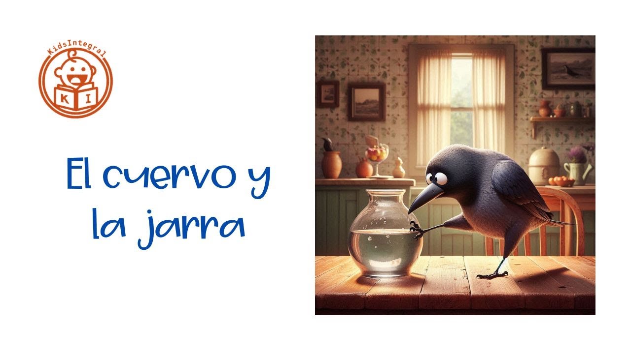 El CUERVO y la JARRA - CUENTOS para DIVERTIRSE - Estimulación temprana