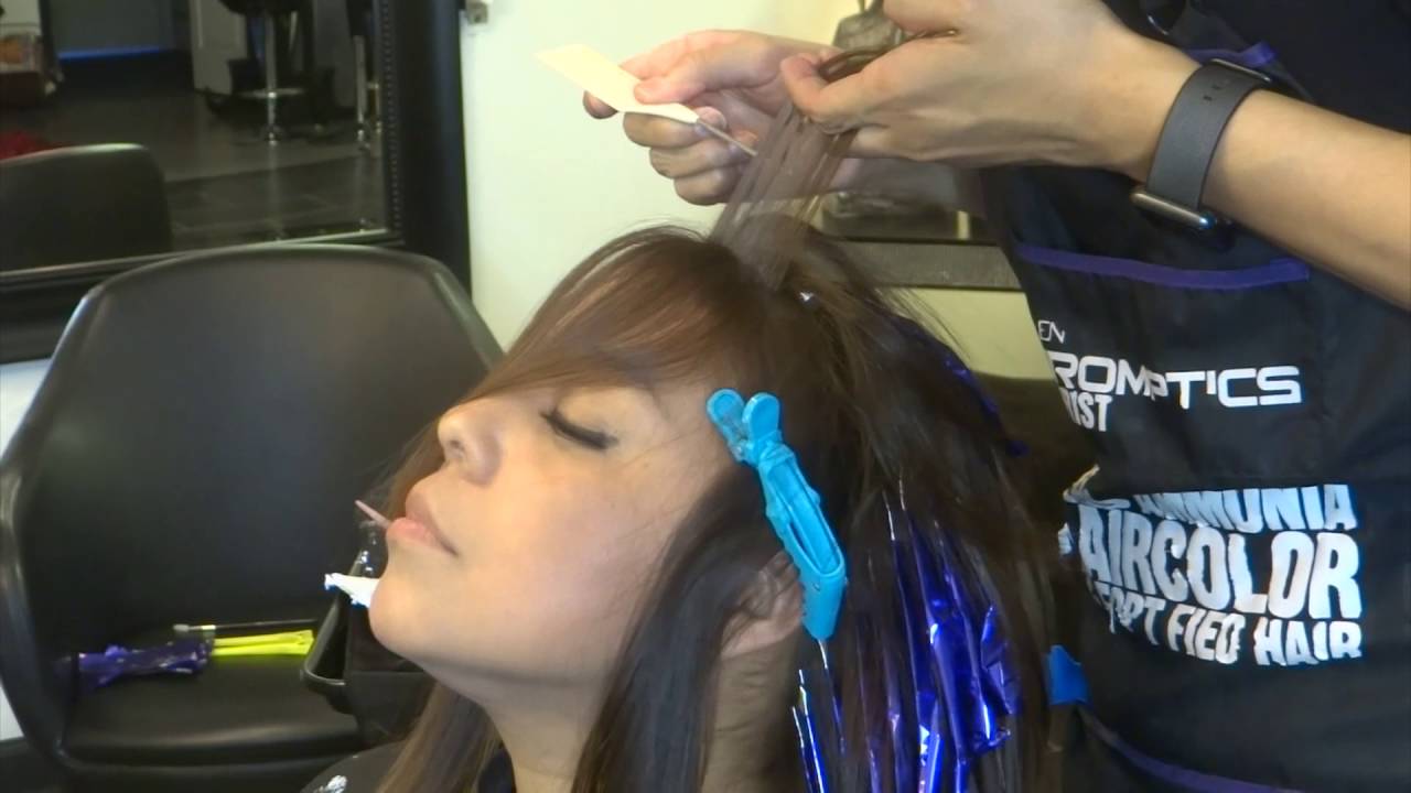 Babyfine highlights with Balayage