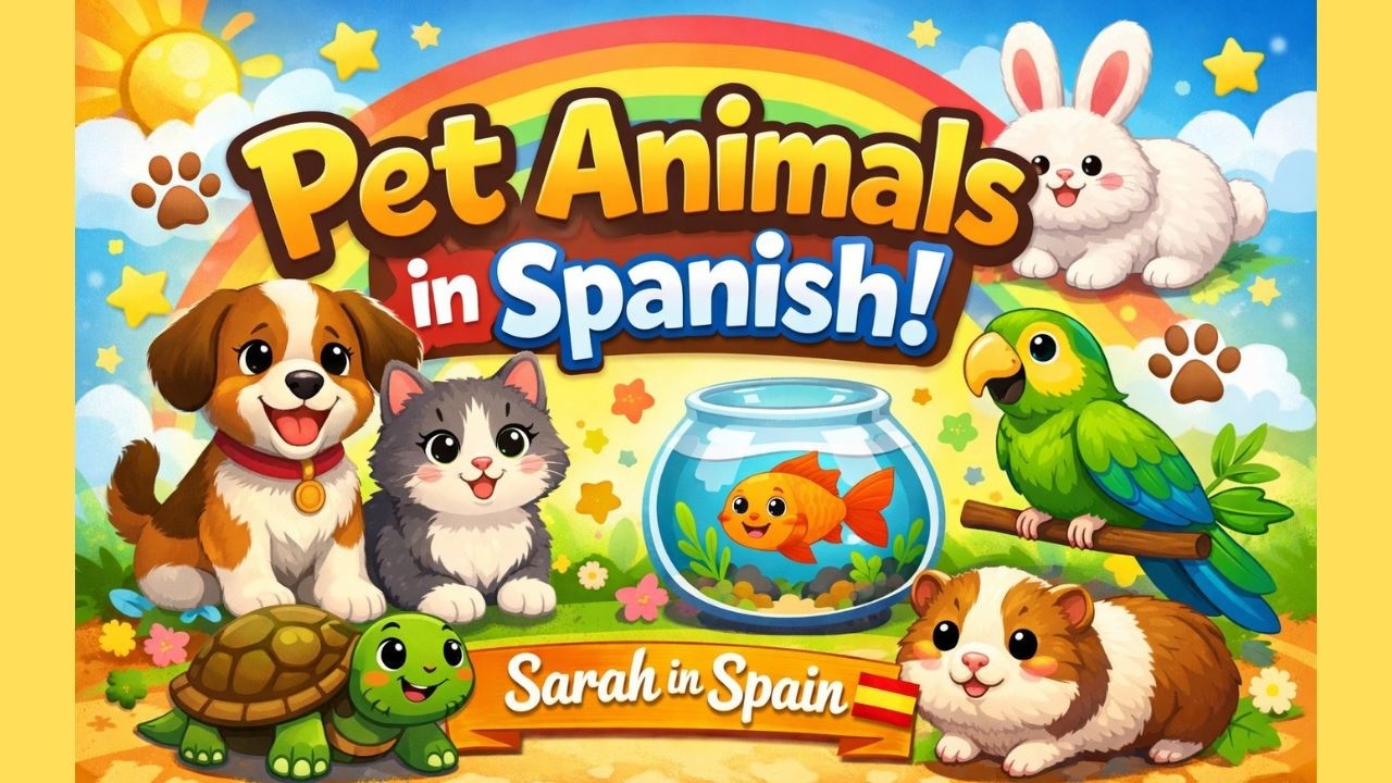 Learn Pet Animals In Spanish | Aprende Las Mascotas En Español  #video #learning #animals #pets