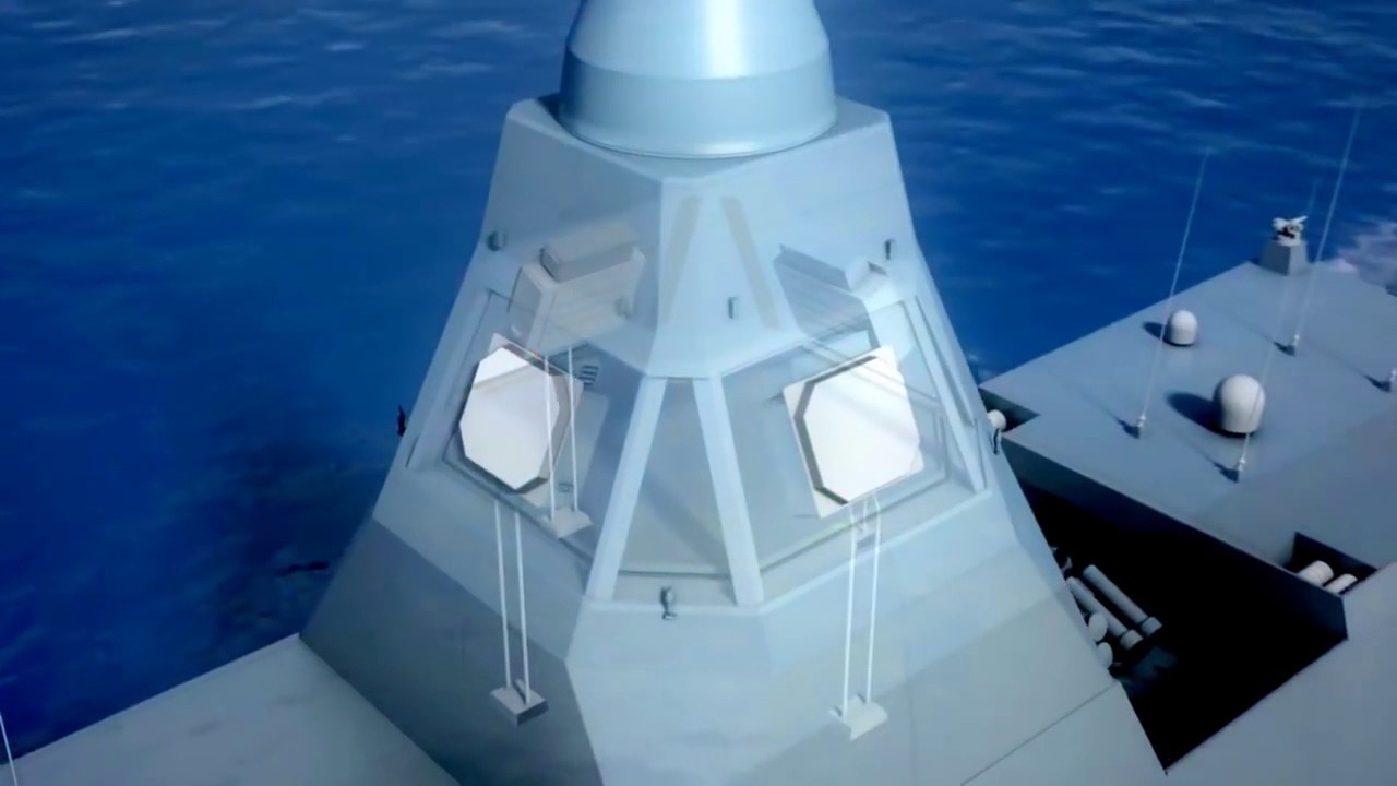 Thales   Sea Fire AESA Multi Functional Radars Simulation 1080p