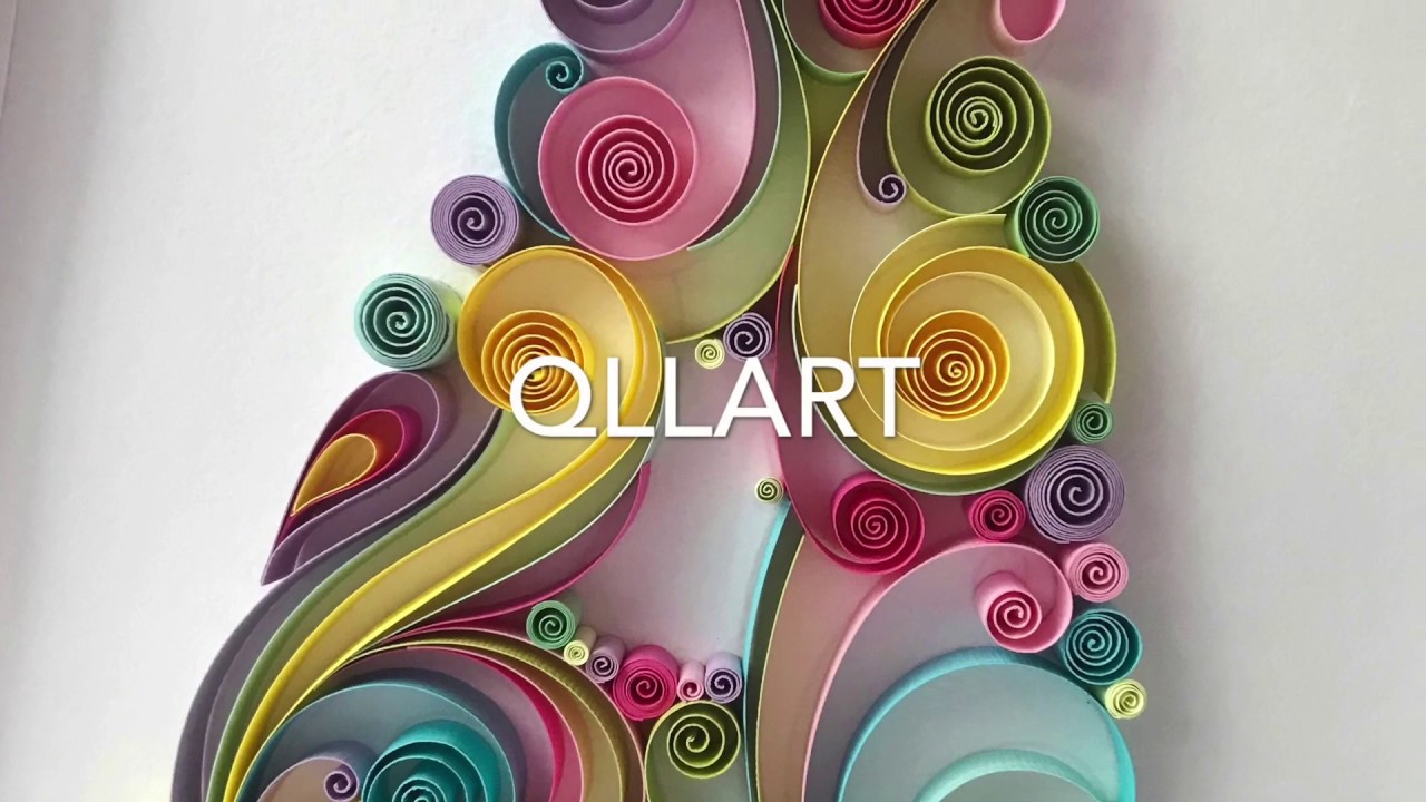 QllArt | Quilling letter without outlines | Квиллинг букву без контура