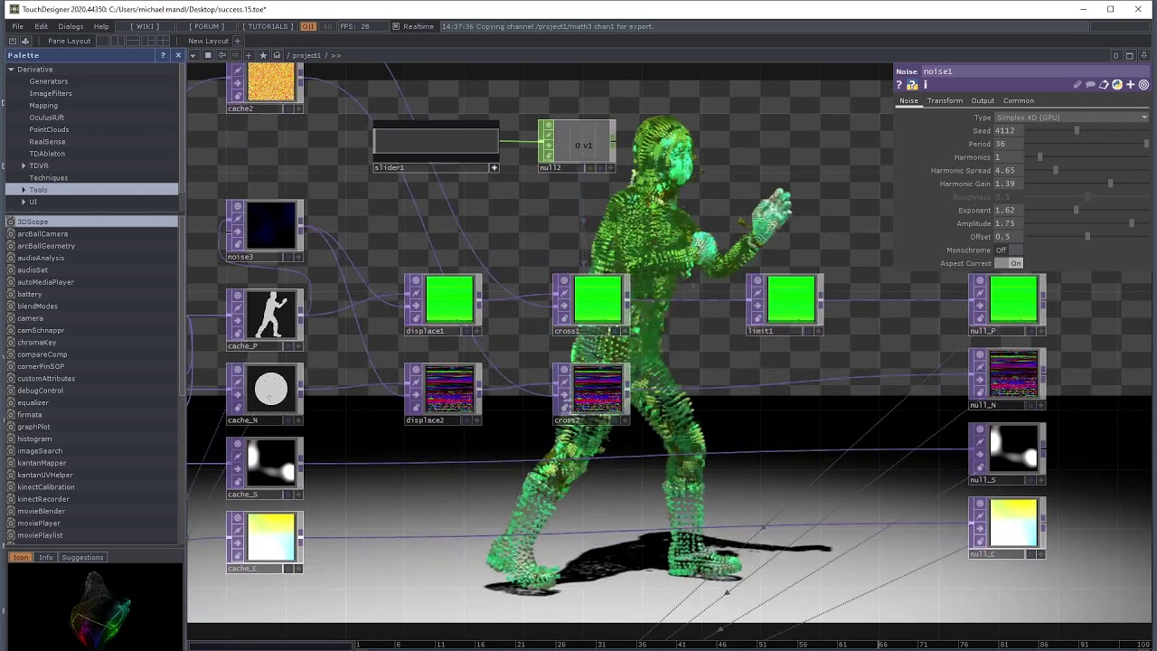 Blending Pointclouds in Touchdesigner
