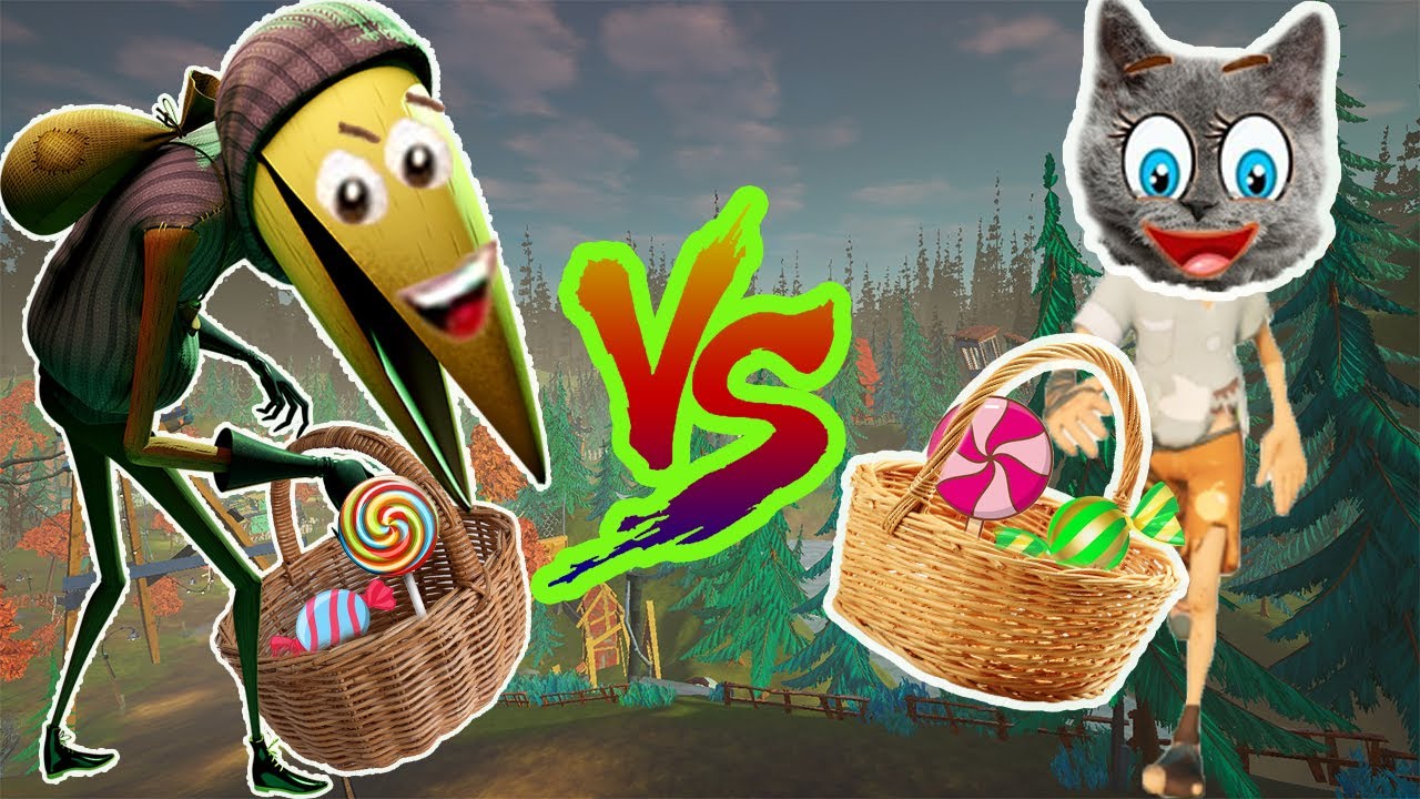 🍬ORMANDA KARGA ile ŞEKER TOPLAMA YARIŞI🍬 Hello Neighbor 2