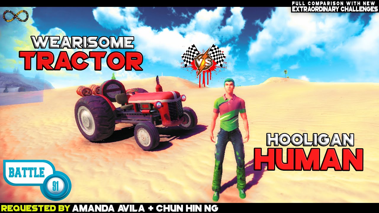 OFF THE ROAD TRACTOR Vs HUMAN | DOGBYTES MAN Vs TRCTOR INFINITE OPEN WORLD OTR | ANDROID GAMEPLAY HD