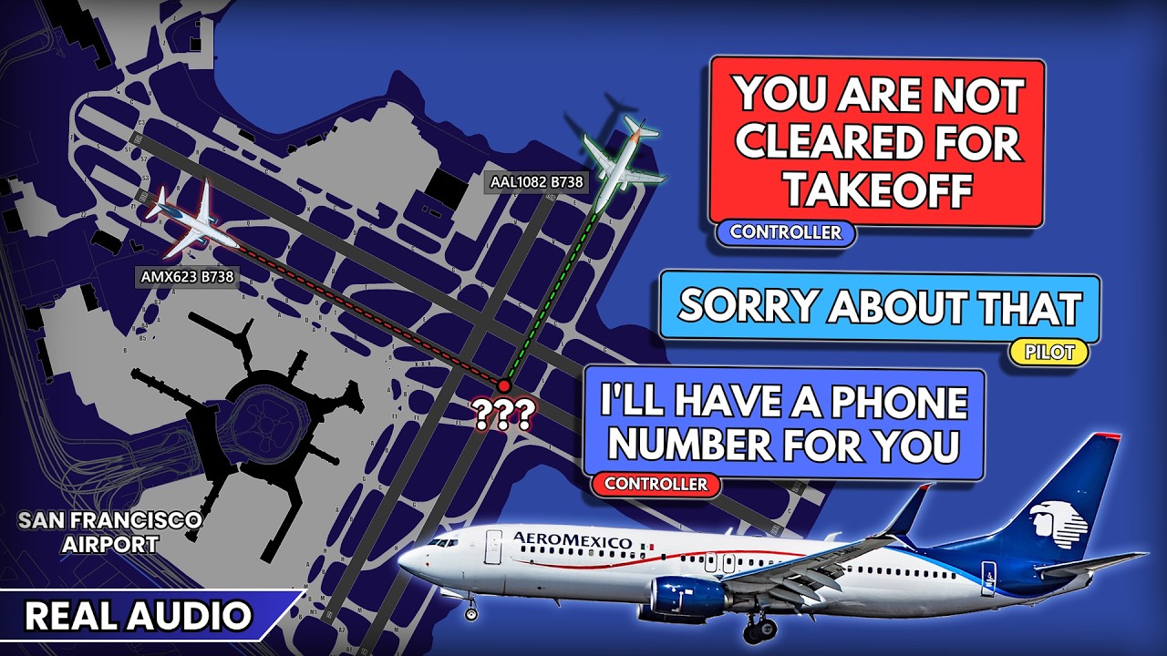 Airplane starts TAKEOFF WITHOUT CLEARANCE. Possible pilot deviation at San Francisco. Real ATC