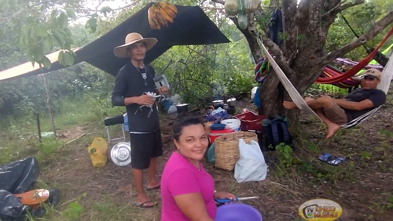 ACAMPAMENTO NA EMA  - PRIMEIRO DIA  UMA CHUVA  FORTE COM VENTO -  VIDEO I