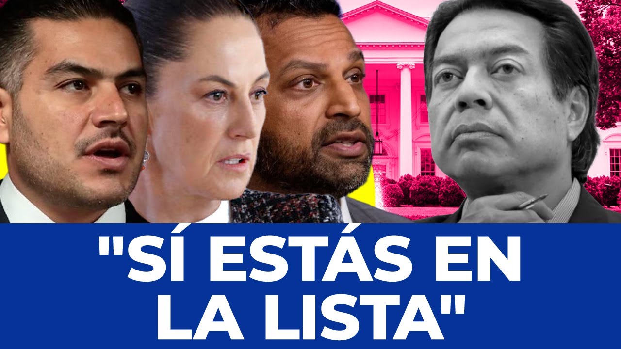 ¡ENCERRONA EN PALACIO! Sheinbaum le confirma a Mario Delgado que está en la lista de EUA