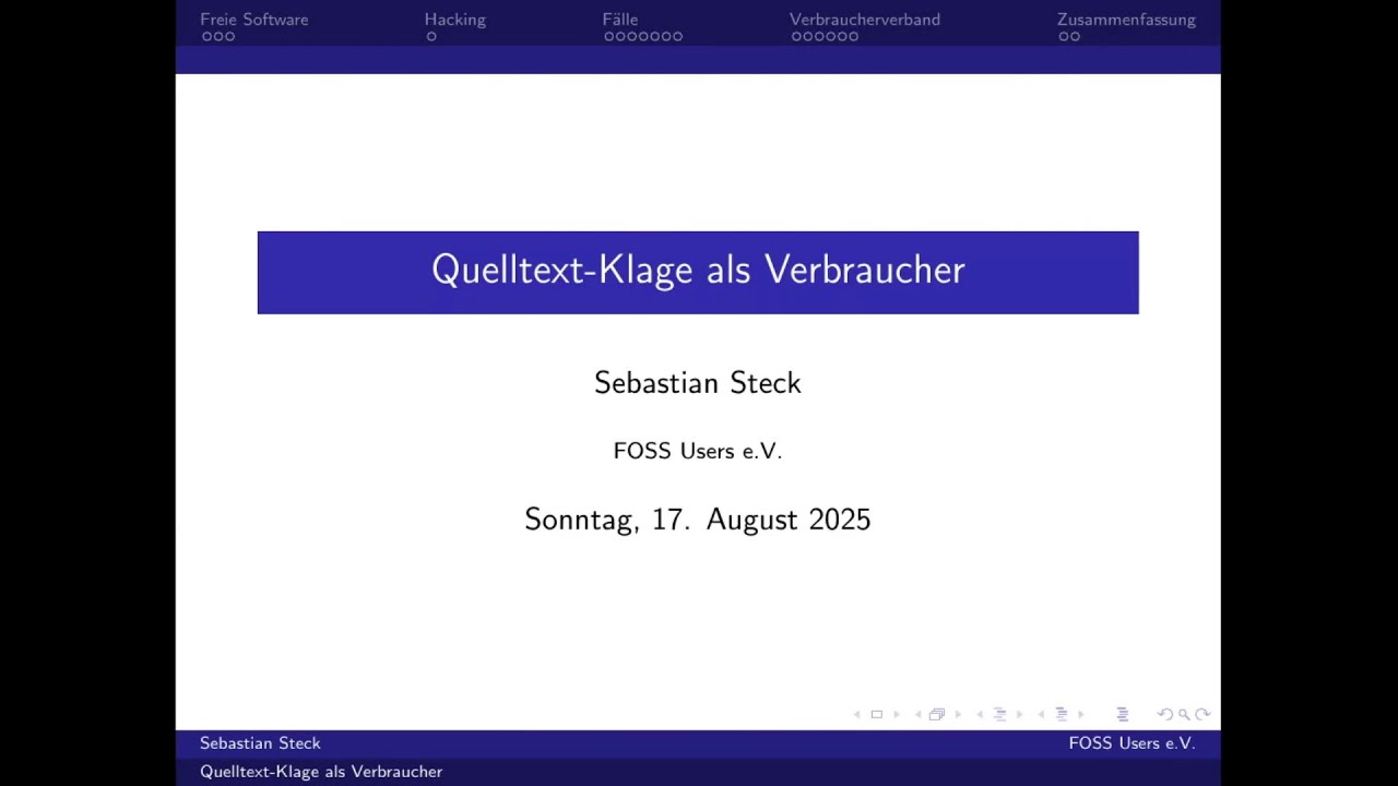 2025 - Quelltext-Klage als Verbraucher
