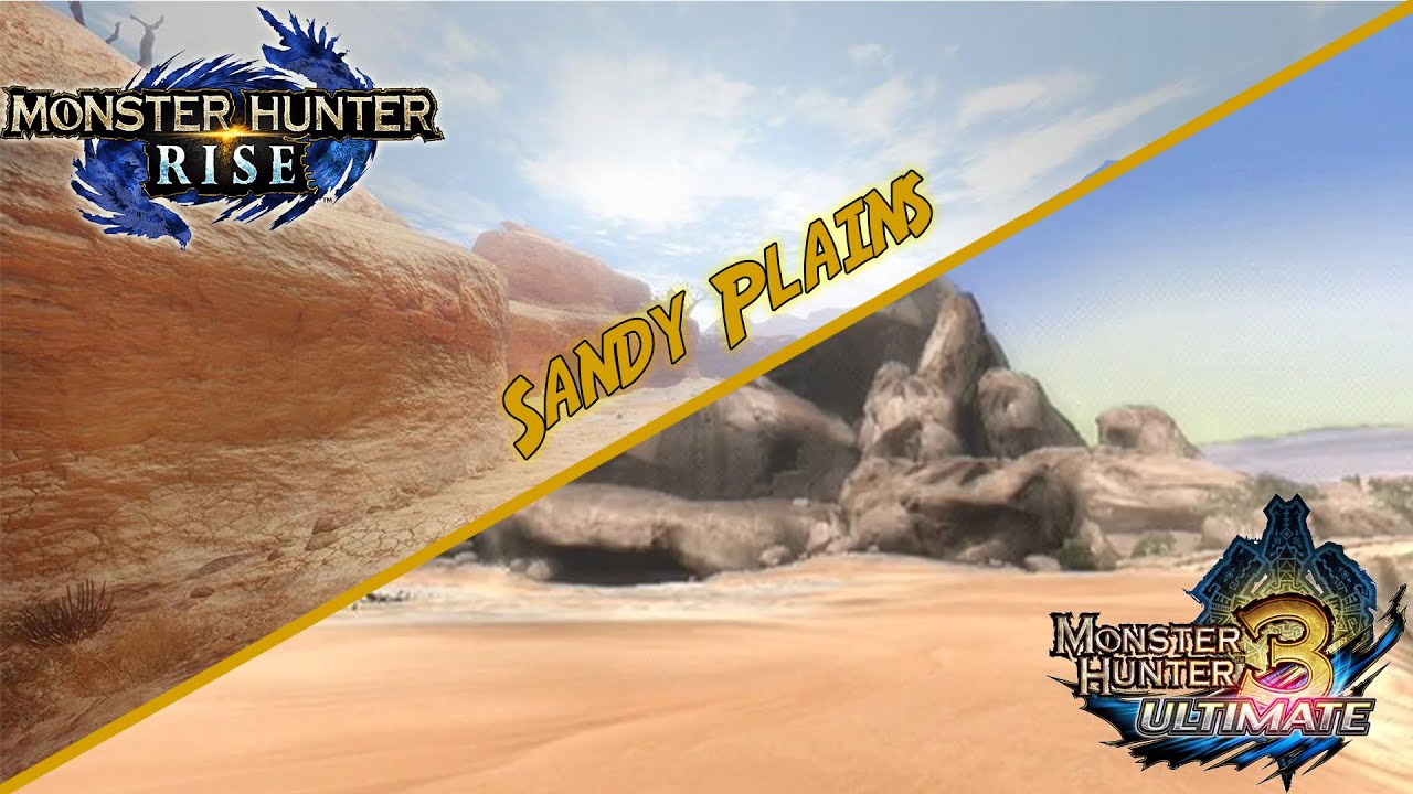 Remade Sandy Plains! MHRise & MH3U Comparison