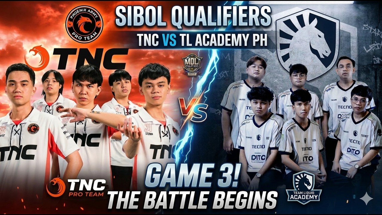 TNC VS TEAM LIQUID ACADEMY | SIBOL QUALIFERS | GAME 3