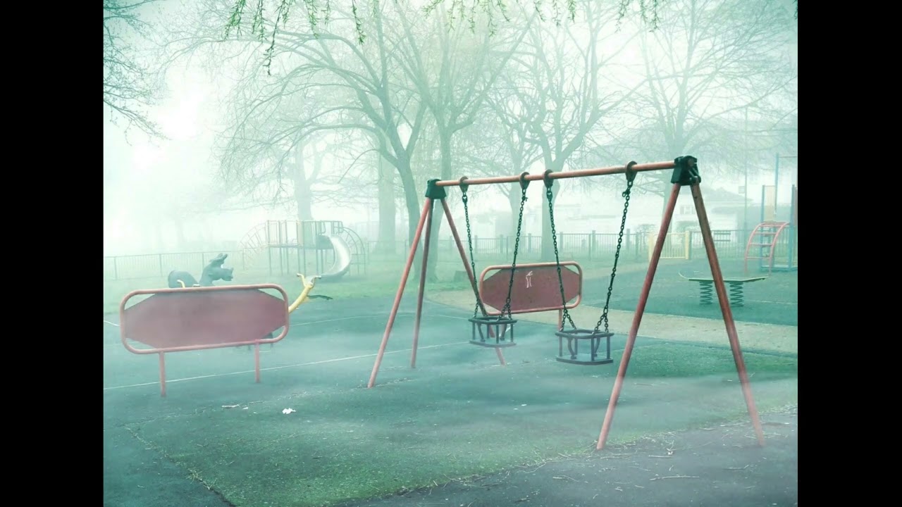 Haunted Playground Ambience / Halloween Sounds Creepy Swings Metal Creaking Monsters Ghosts / 1 Hour