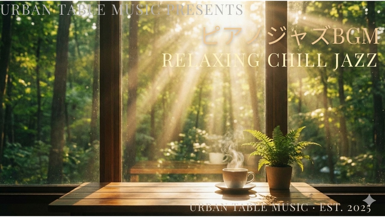 【朝の森林カフェ】木漏れ日と溶け合う爽やかなChill JAZZ。 Refreshing Chill Jazz & Sunlight Melodies to Start Your Day Right