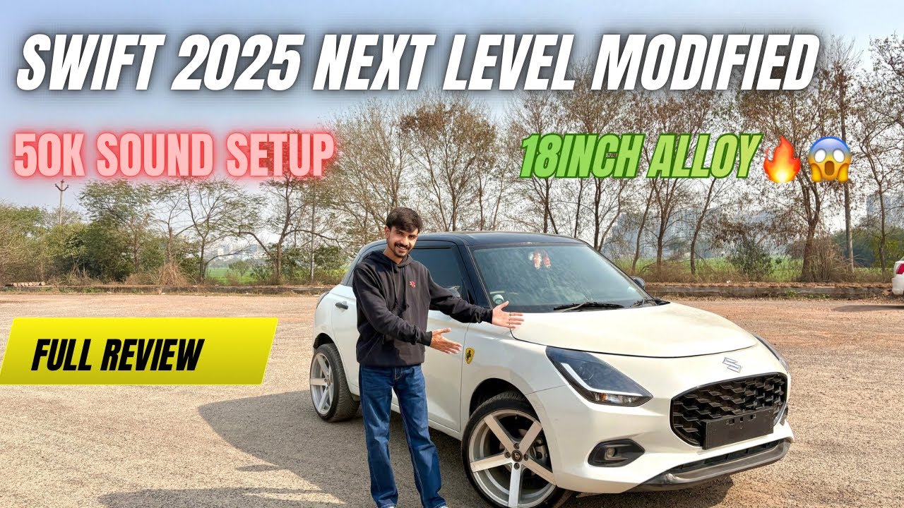 2025 Swift Modified 🔥😍|| 50K Sound system🔥|| 18 inch alloy🔥😍|| #swiftmodified #swift2025 #viralvideo