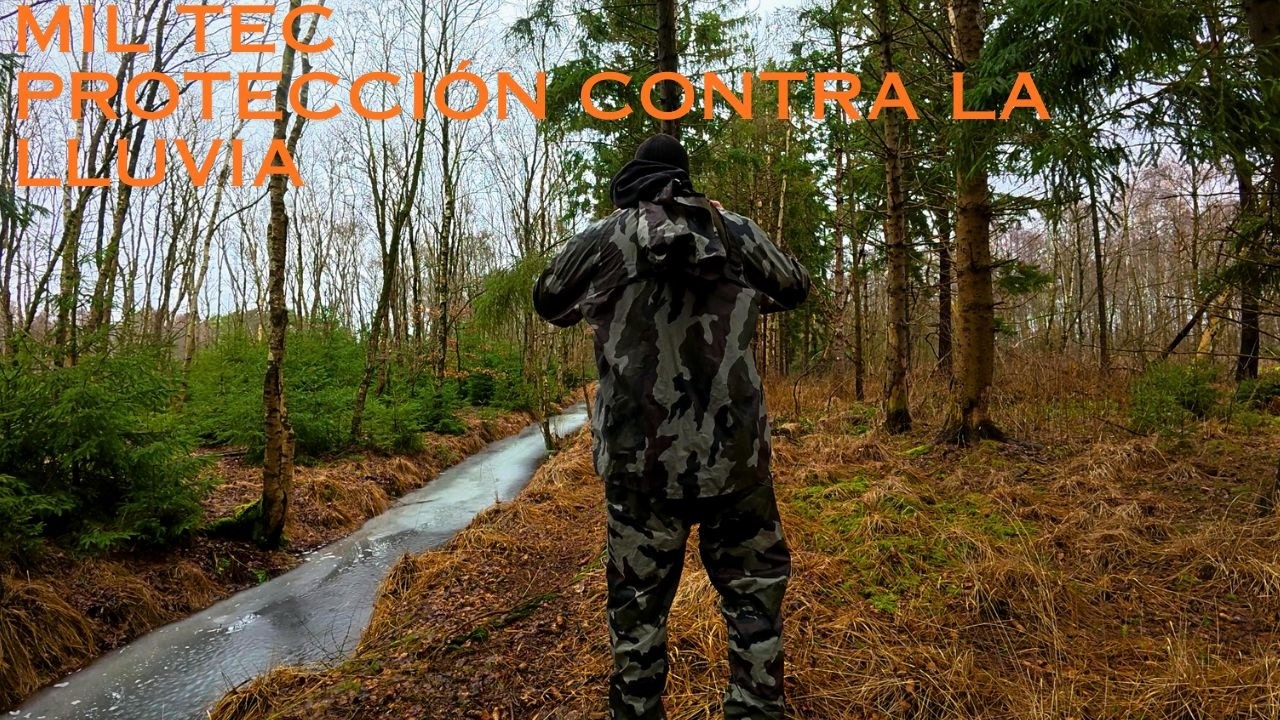 Mil Tec traje de lluvia Prepper Bushcraft Supervivencia Gear