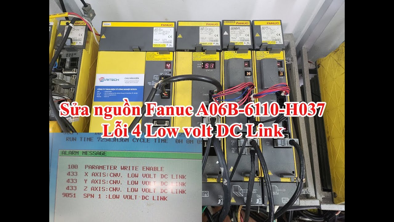 Sửa chữa nguồn Fanuc lỗi số 4 lấy ngay trong ngày