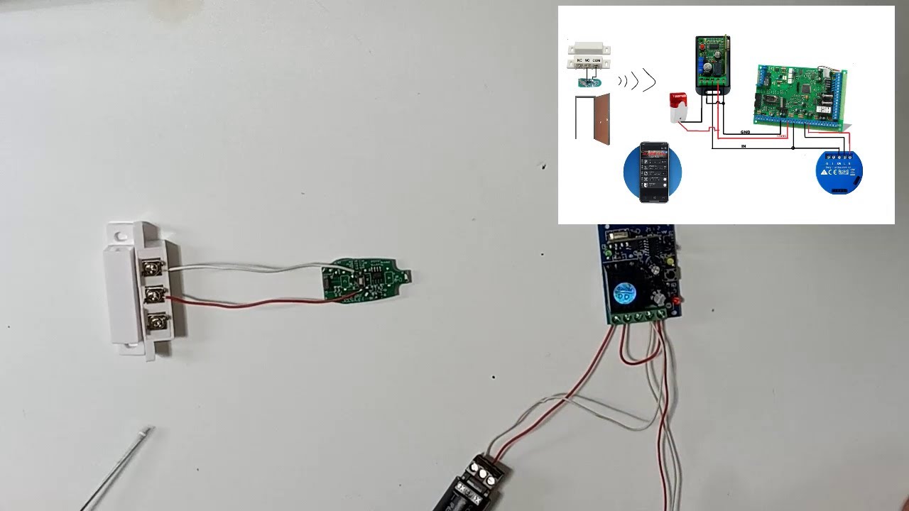 CONTATTO MAGNETICO PER ALLARME SENZA FILI UNIVERSALE