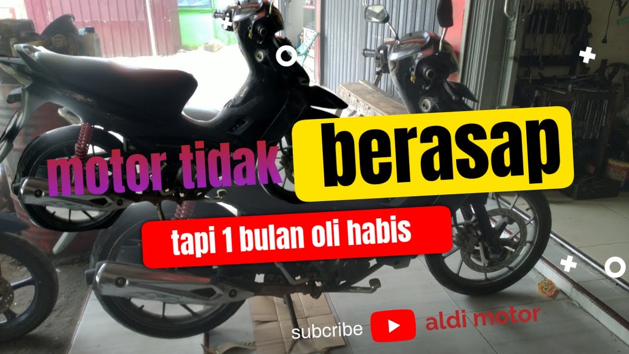 motor tidak berasap / ngebul tapi oli habis