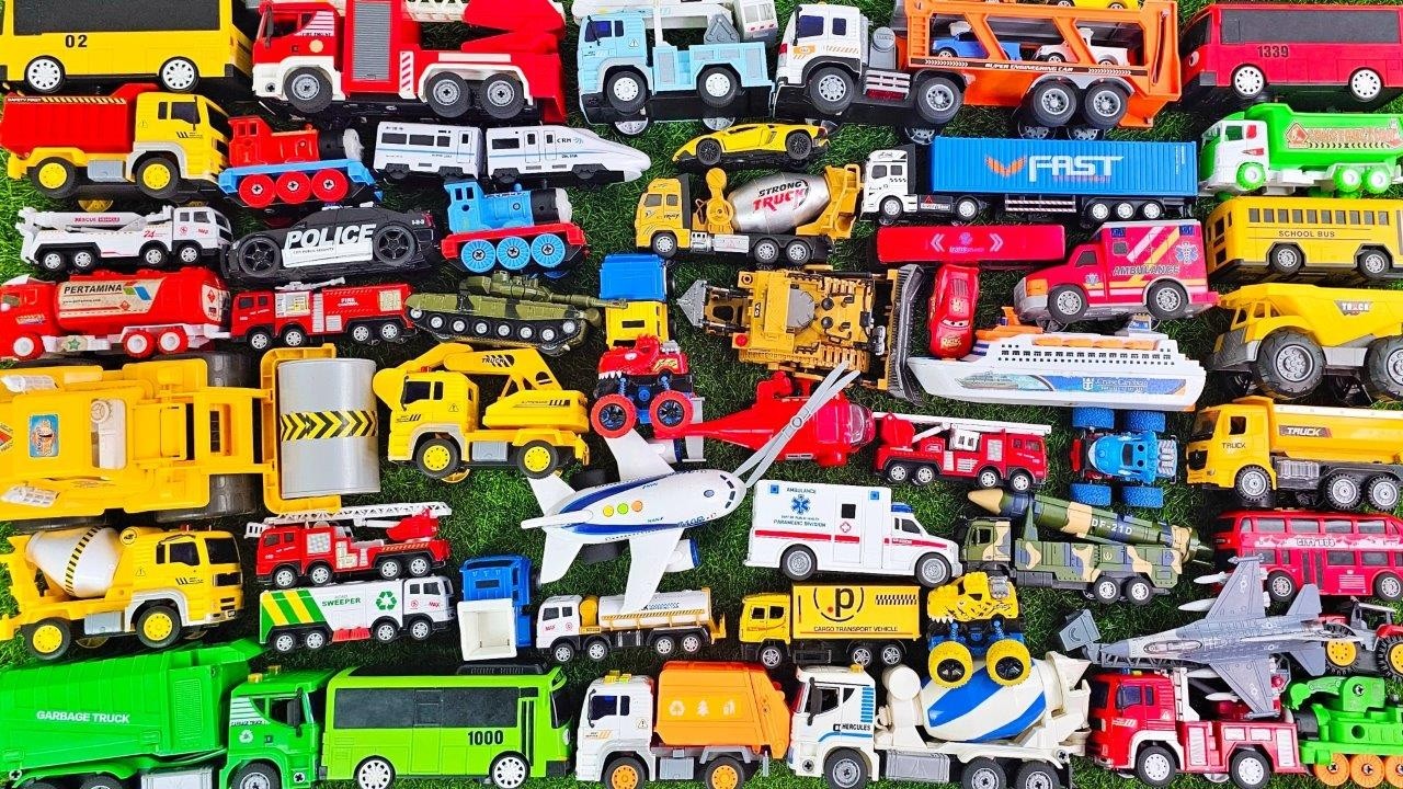 Mobil Mobilan Polisi, Mobil Truk Molen, Mobil Balap, Mobil Damkar, Beko Excavator, Ambulance 241