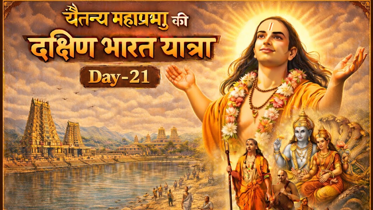 श्री चैतन्य महाप्रभु की दक्षिण भारत यात्रा |Sri Chaitanya Mahaprabhu South India Yatra Series DAY-21