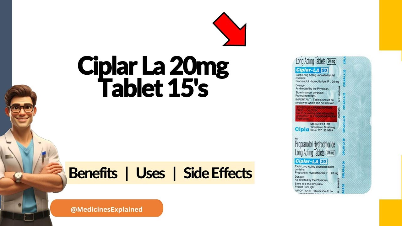 Ciplar La 20mg Tablet - Uses, Side Effects & Dosage